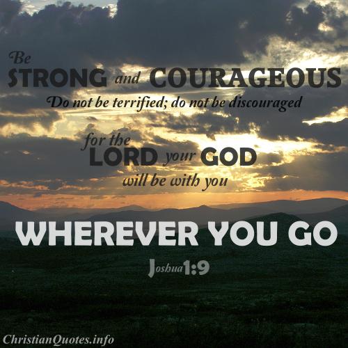 Verse In Joshua About Courage