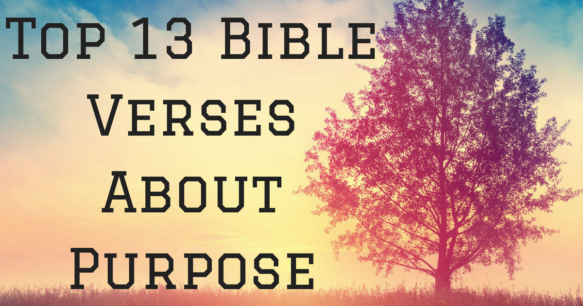 Bible Verses For Purpose