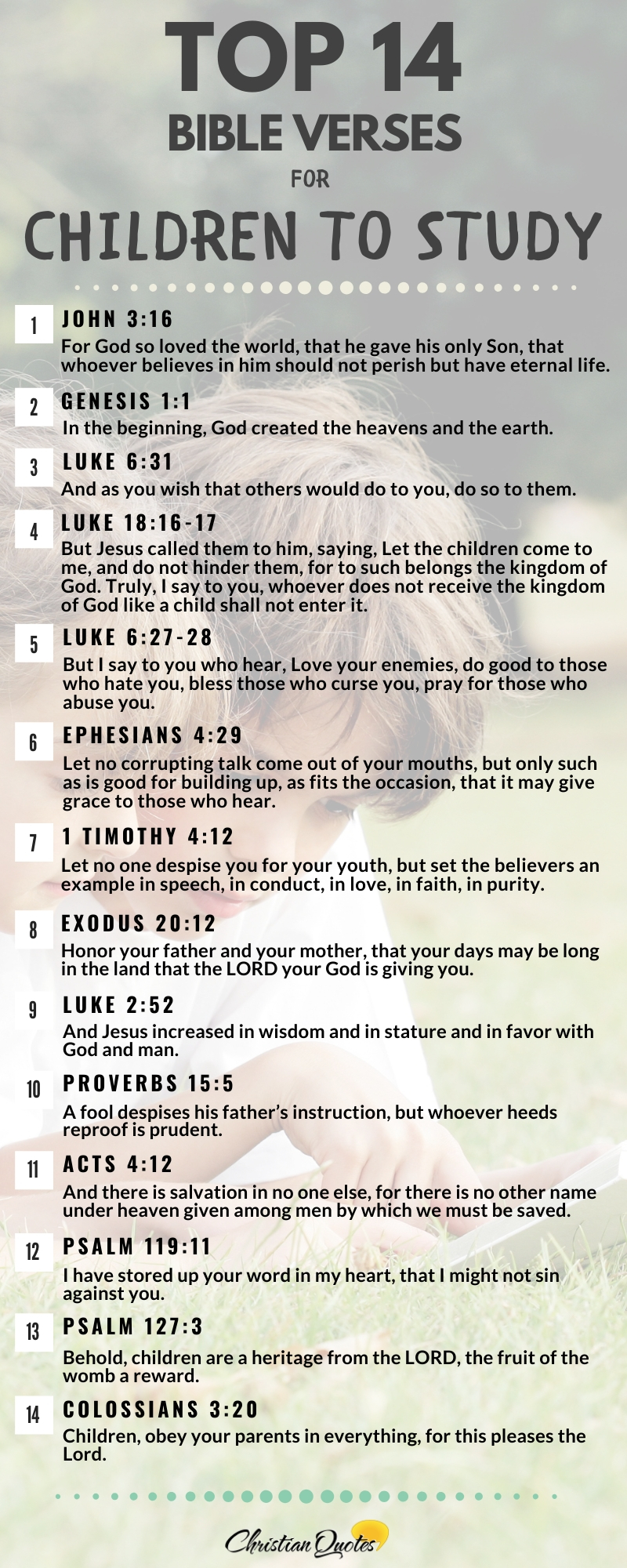 16 Bible Quotes for Encouraging your Children  ChristianQuotes.info